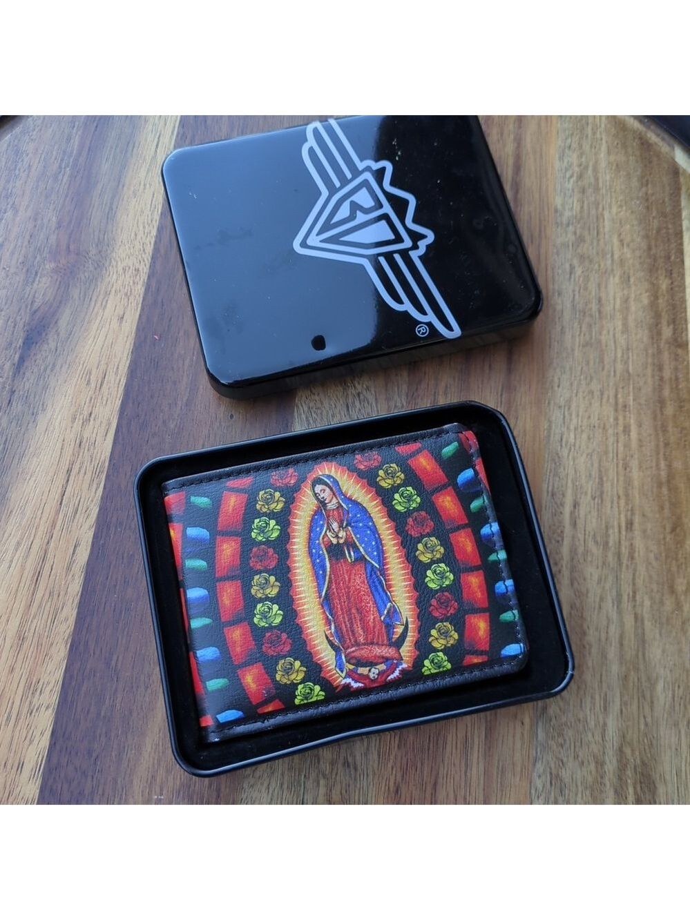 NIB Buckle-Down Men's Bi-fold Wallet‎ - Virgin Mary